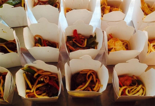 Drunken noodles and pad Thai.