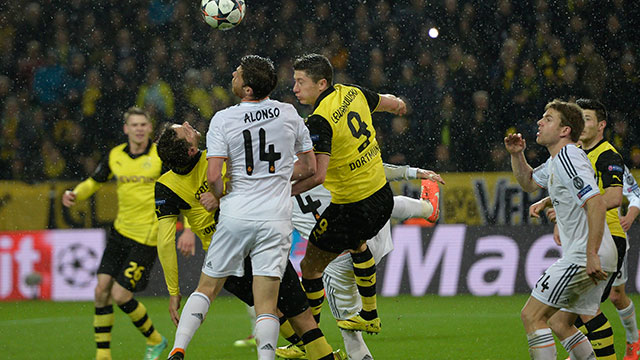 Real Madrid vs. Borussia Dortmund – In their toughest test of the tournament to date, Real made the trip to Dortmund with a three-goal lead only to see the home team score two first-half goals in the second leg. However, Madrid shut down Dortmund to advance 3-2 on aggregate.