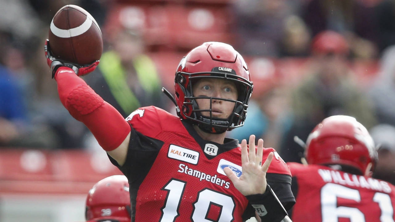 Calgary Stampeders' quarterback Bo Levi Mitchell.