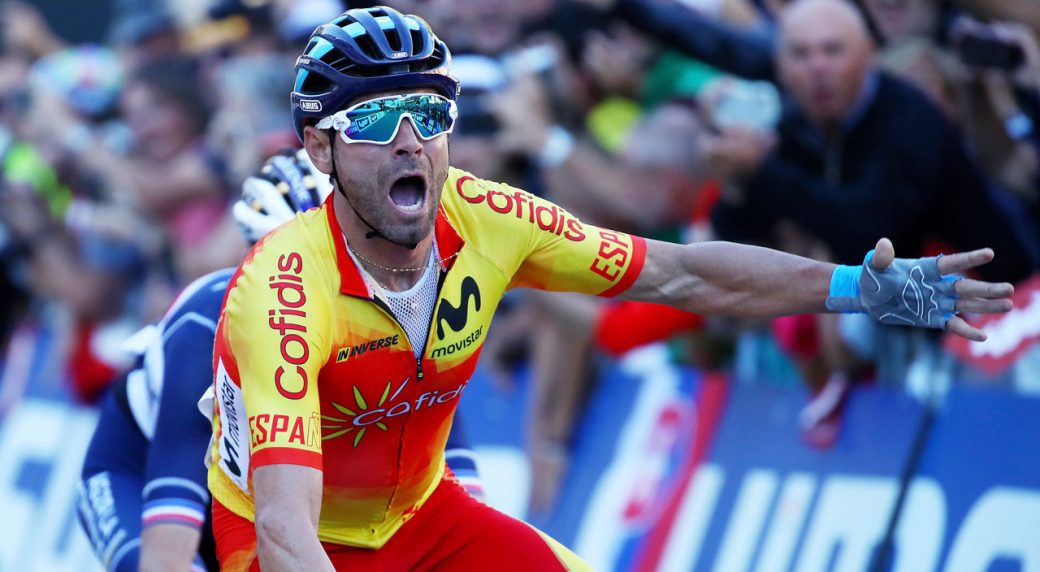 Spain's Alejandro Valverde sprints to road race world title - Sportsnet.ca
