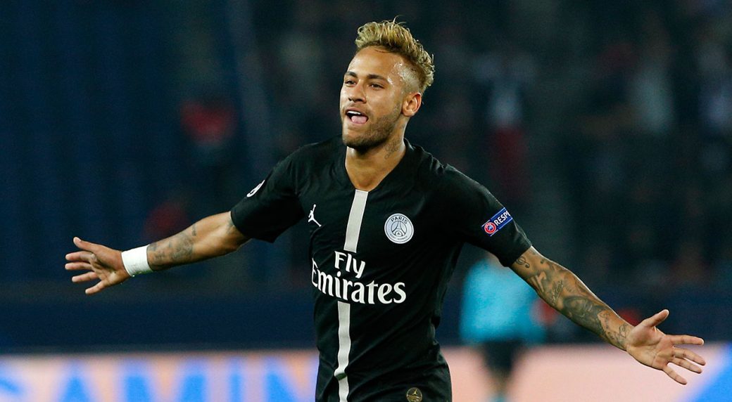 Image result for Neymar continues remarkable run with Champions League hat-trick against Red Star