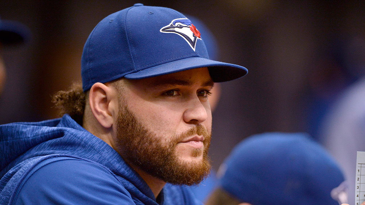 russell-martin-looks-on-from-the-dugout