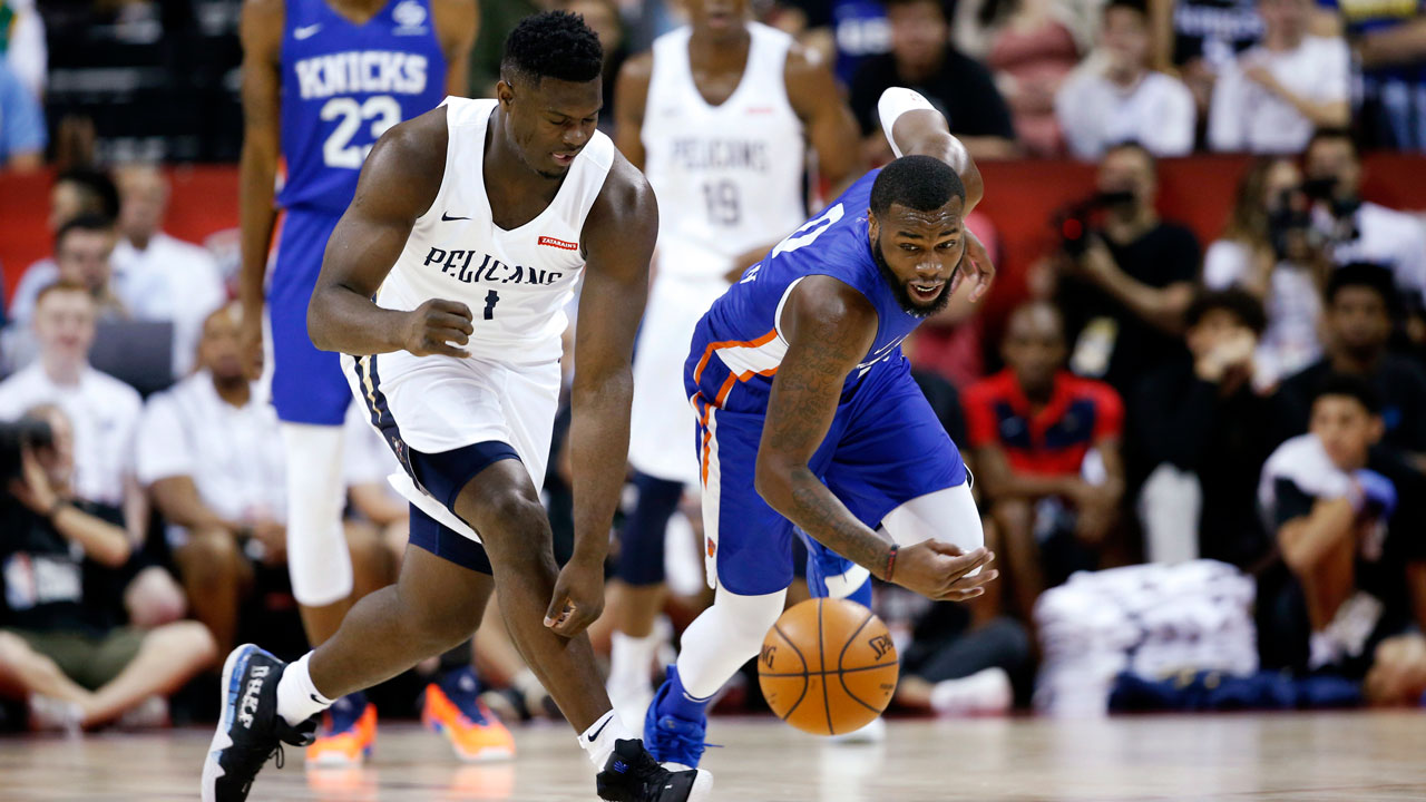 Zion Williamson leaves summer league debut for ...